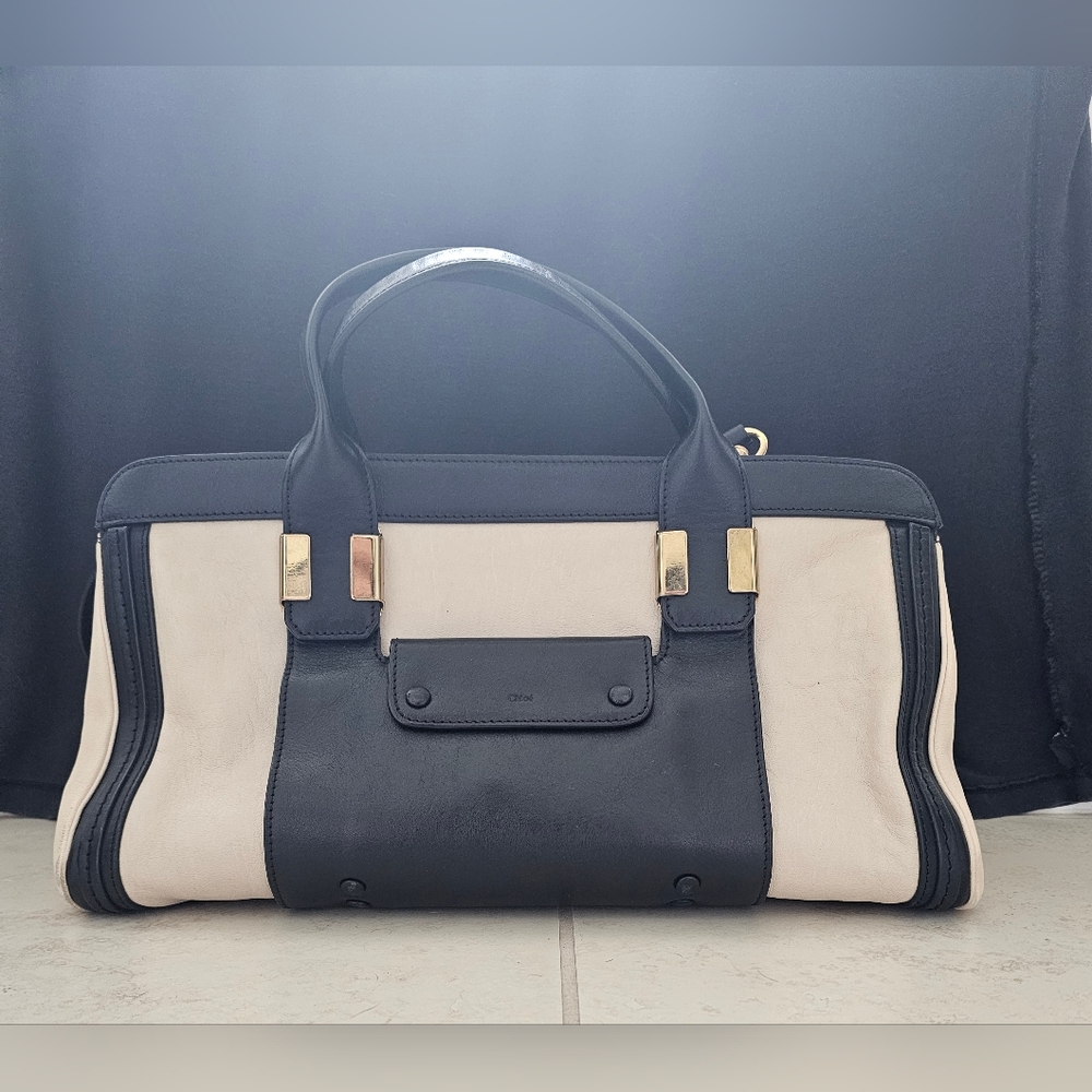 Chloe Black and Cream Bag